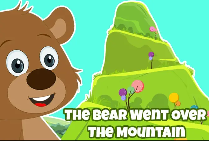 The Bear Went Over the Mountain Nursery Rhyme