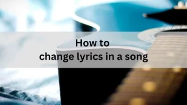 How to change lyrics in a song